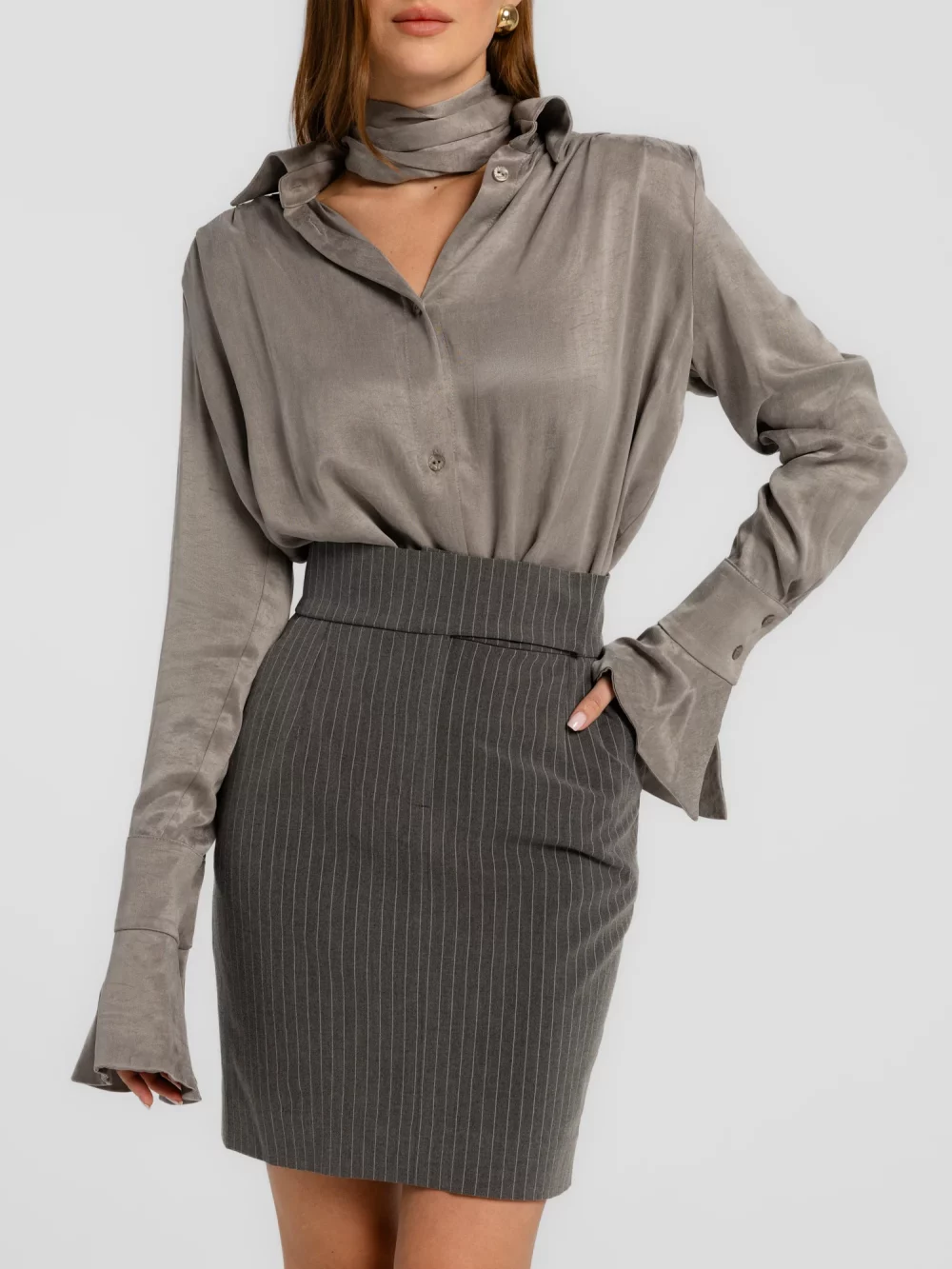 Spódniczka Gante Szary paski