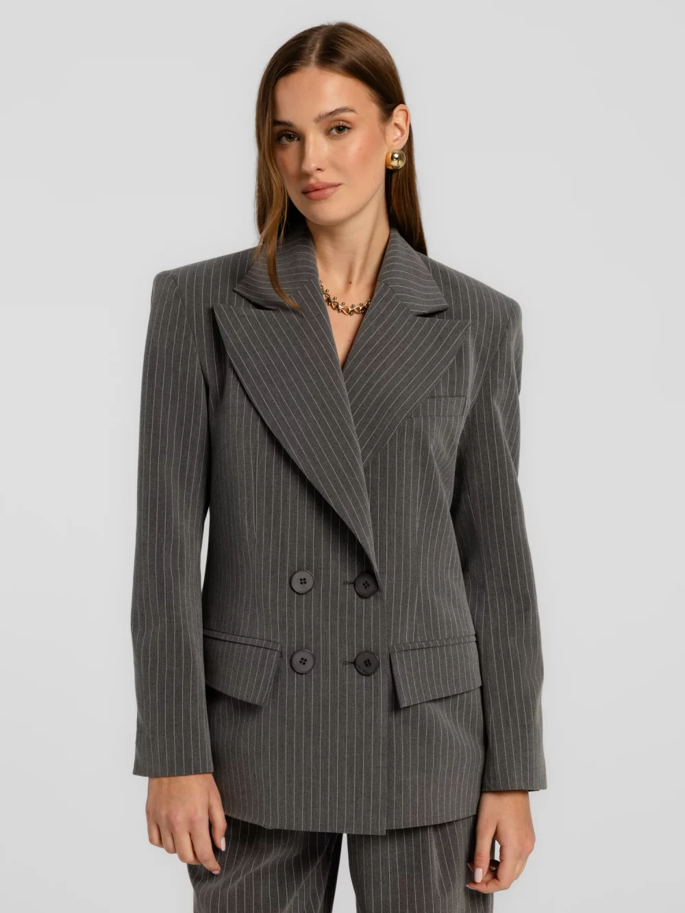 Marynarka Gante Szary paski