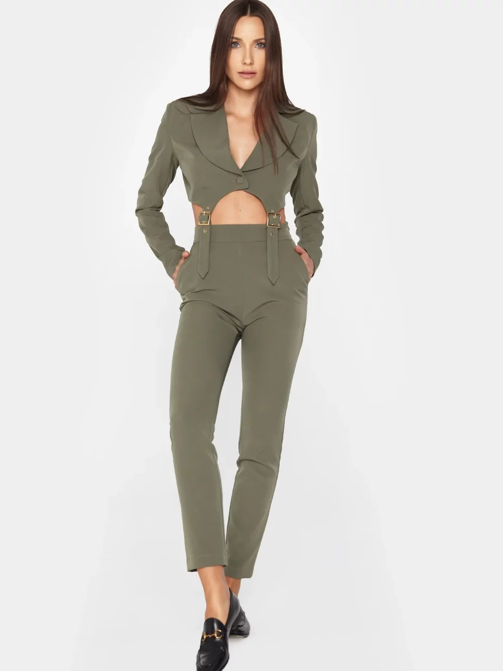Marynarka Feminity Khaki