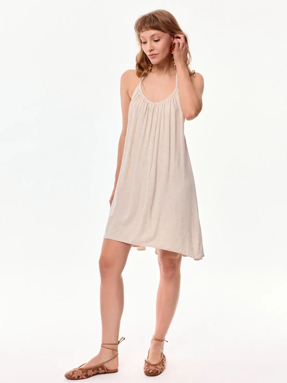 Sukienka Sola Beżowa