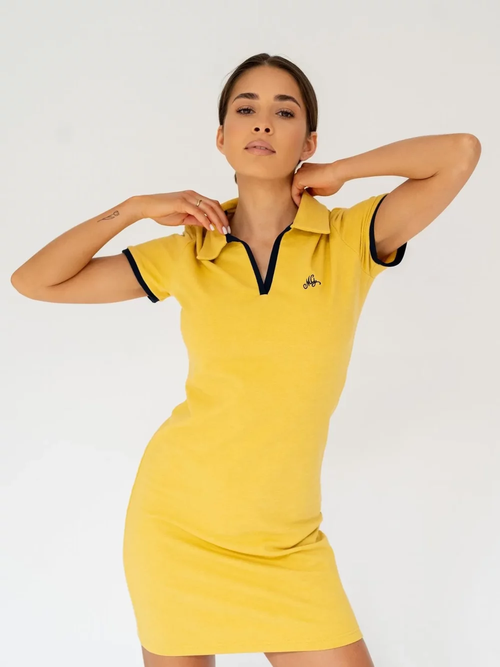 Sukienka Pique Żółta